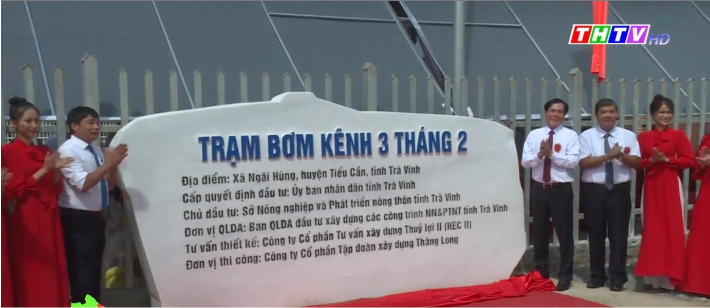 Khánh thành công trình Trạm bơm kênh 3 tháng 2 - Tỉnh Trà Vinh